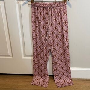 Simply Southern Pink and Red Patterned Pants